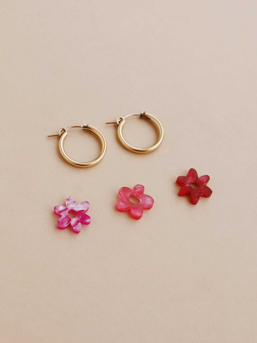 Earrings Wolf & Moon | Mini Flowers Set Ii