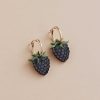 Earrings Wolf & Moon | Blackberry Hoops