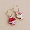 Earrings Wolf & Moon | Jelly & Ice Cream Hoops - Limited Edition