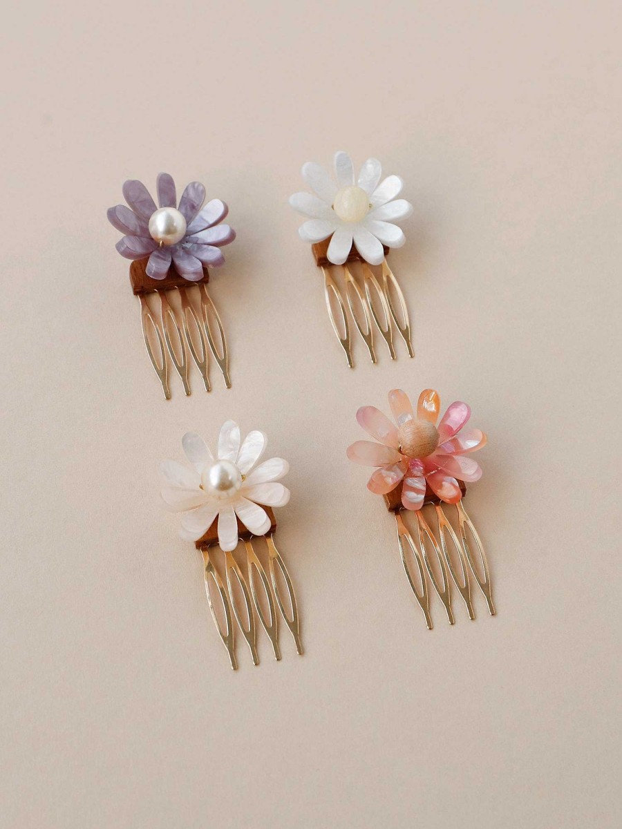 Hair Clips Wolf & Moon | Daisy Hair Comb