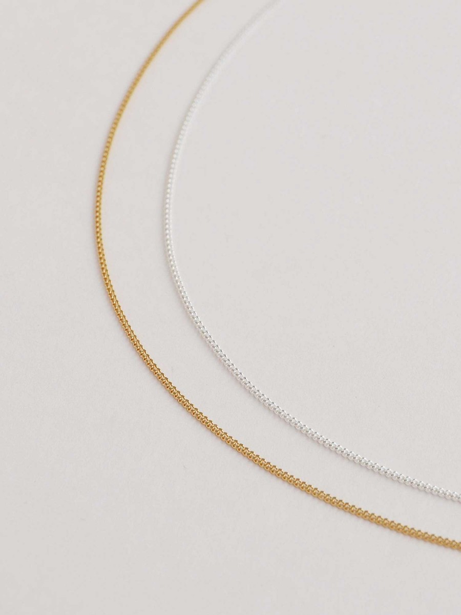 Necklaces Wolf & Moon | Fine Curb Chain