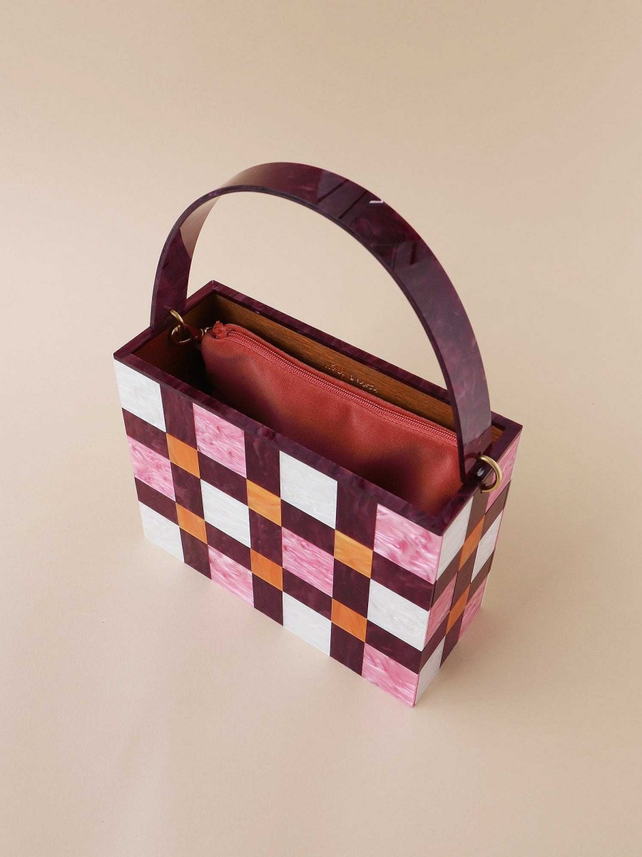 Bags Wolf & Moon | Picnic Bag In Cherry/Pink