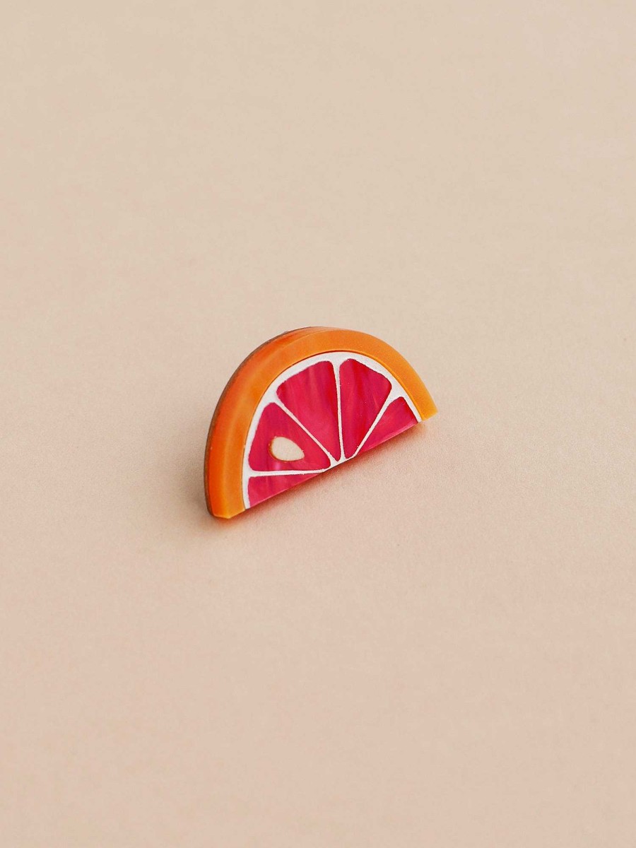 Brooches & Pins Wolf & Moon | Grapefruit Slice Pin