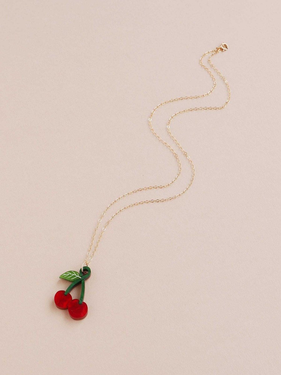 Necklaces Wolf & Moon | Cherry Necklace