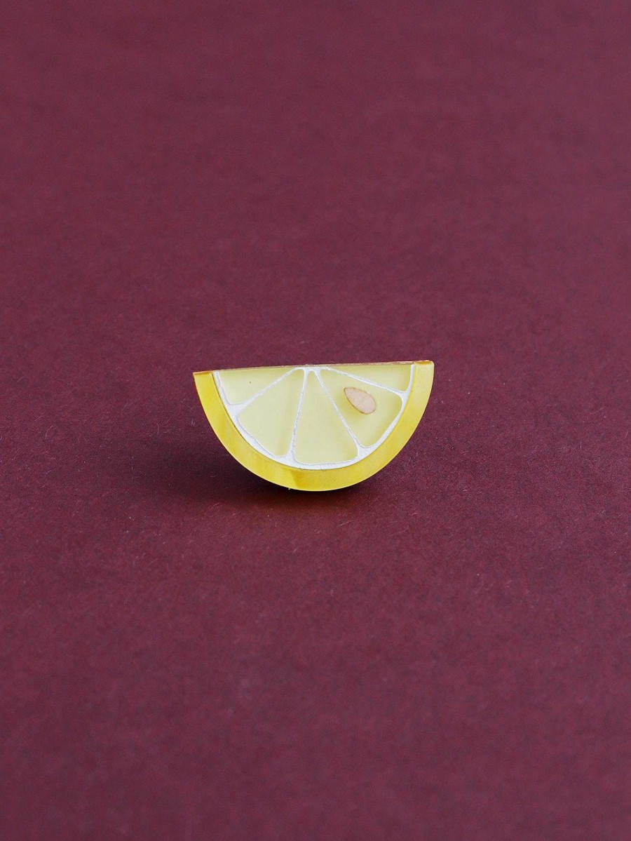 Brooches & Pins Wolf & Moon | Lemon Slice Pin