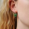 Earrings Wolf & Moon | Mini Caia Hoops In Forest