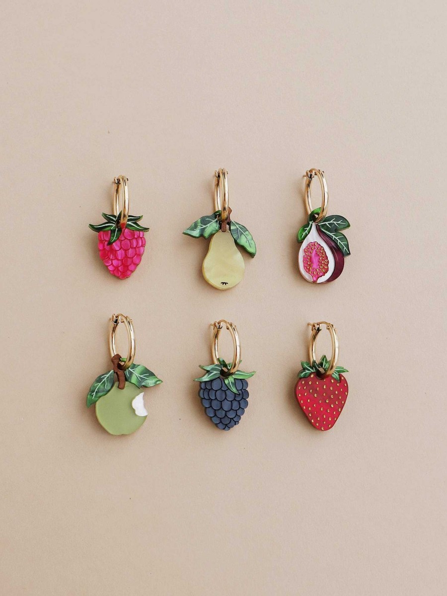 Earrings Wolf & Moon | Jammy Fruit Hoops Set