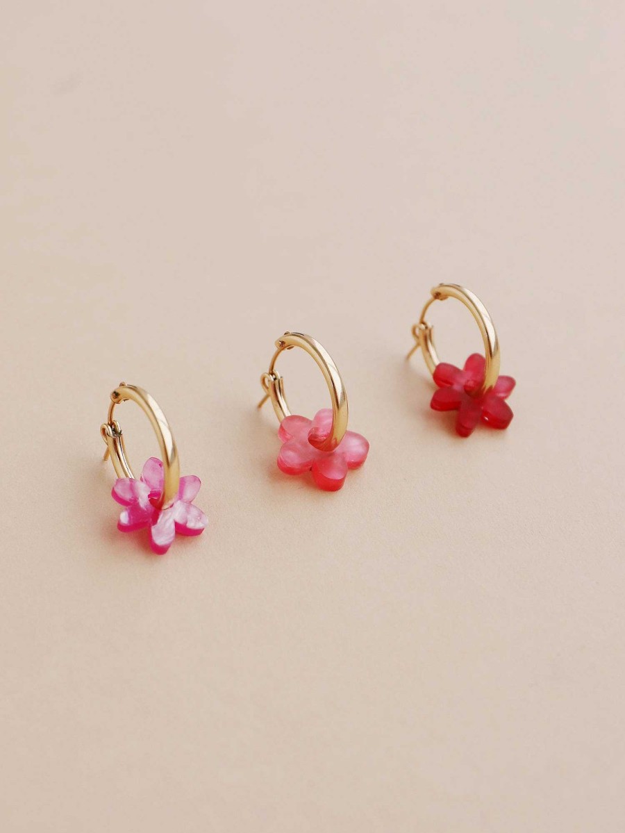 Earrings Wolf & Moon | Mini Flowers Set Ii