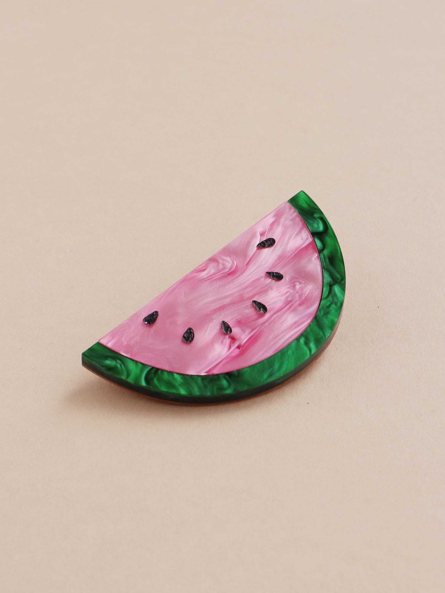 Hair Clips Wolf & Moon | Watermelon Hair Clip