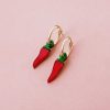 Earrings Wolf & Moon | Chilli Pepper Hoops