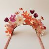 Headpieces Wolf & Moon | Meadow Headpiece In Pink/Orange