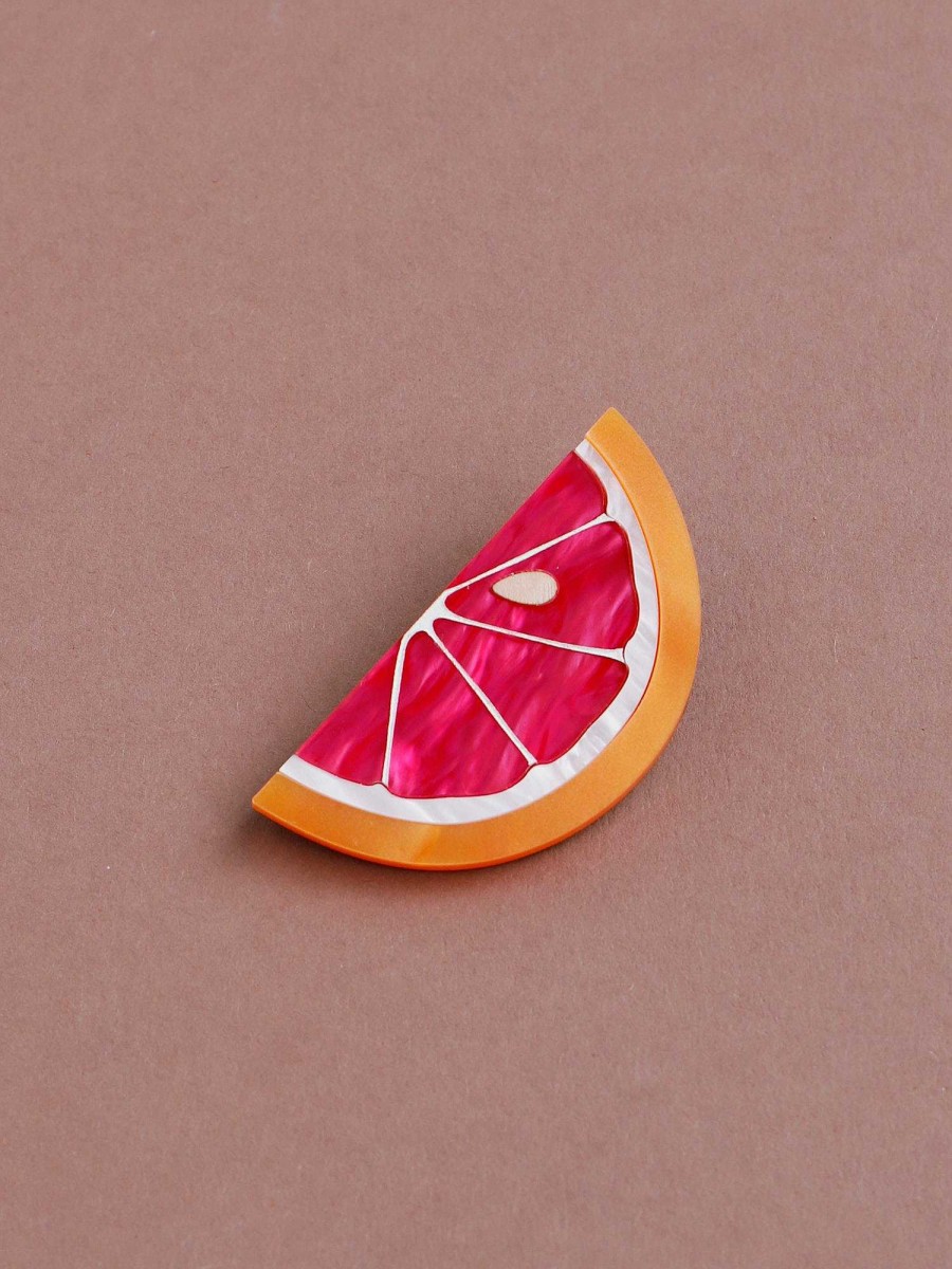 Hair Clips Wolf & Moon | Grapefruit Slice Hair Clip