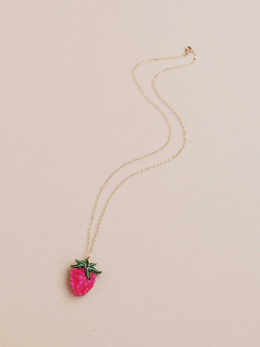 Necklaces Wolf & Moon | Raspberry Necklace