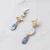 Earrings Wolf & Moon | Celestial Earrings