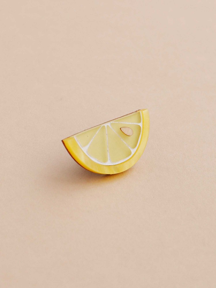 Brooches & Pins Wolf & Moon | Lemon Slice Pin