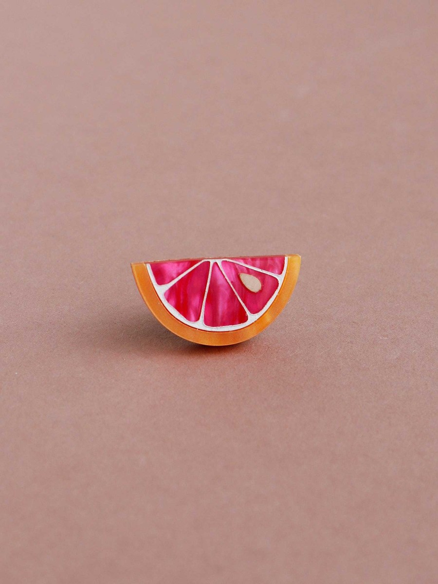 Brooches & Pins Wolf & Moon | Grapefruit Slice Pin