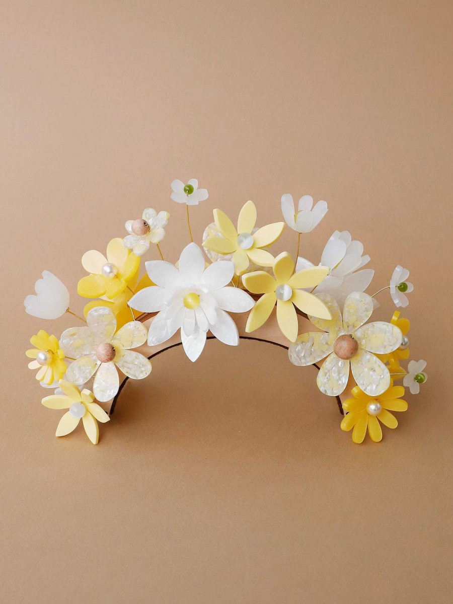 Headpieces Wolf & Moon | Meadow Headpiece In Yellow