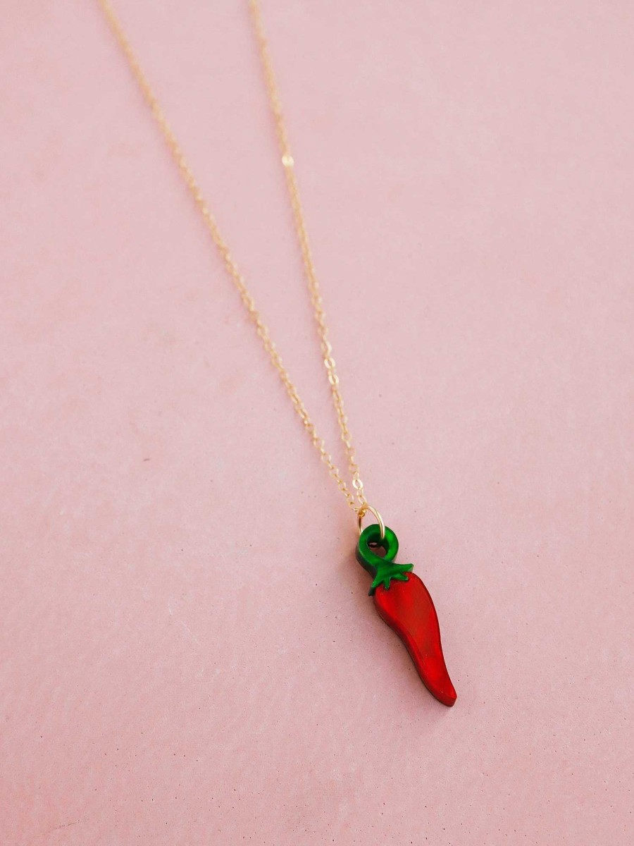 Necklaces Wolf & Moon | Chilli Pepper Necklace