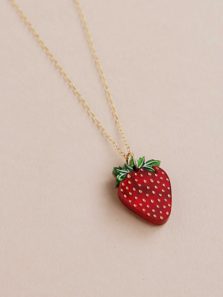 Necklaces Wolf & Moon | Strawberry Necklace Ii