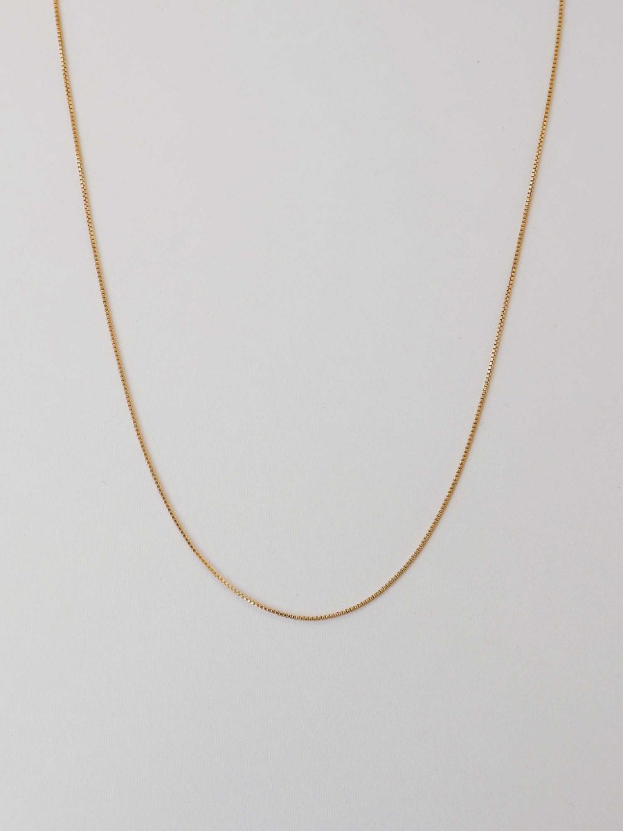 Necklaces Wolf & Moon | Gold-Filled Box Chain