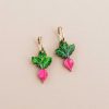 Earrings Wolf & Moon | Radish Hoops