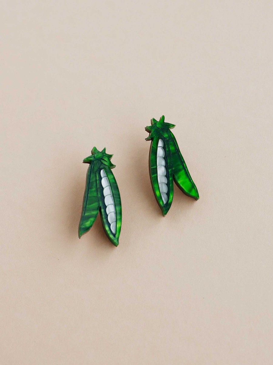 Clip-Ons Wolf & Moon | Peas In A Pod Studs - Clip On