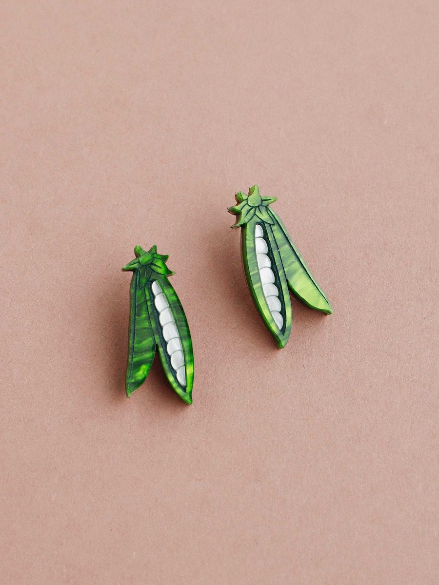 Clip-Ons Wolf & Moon | Peas In A Pod Studs - Clip On