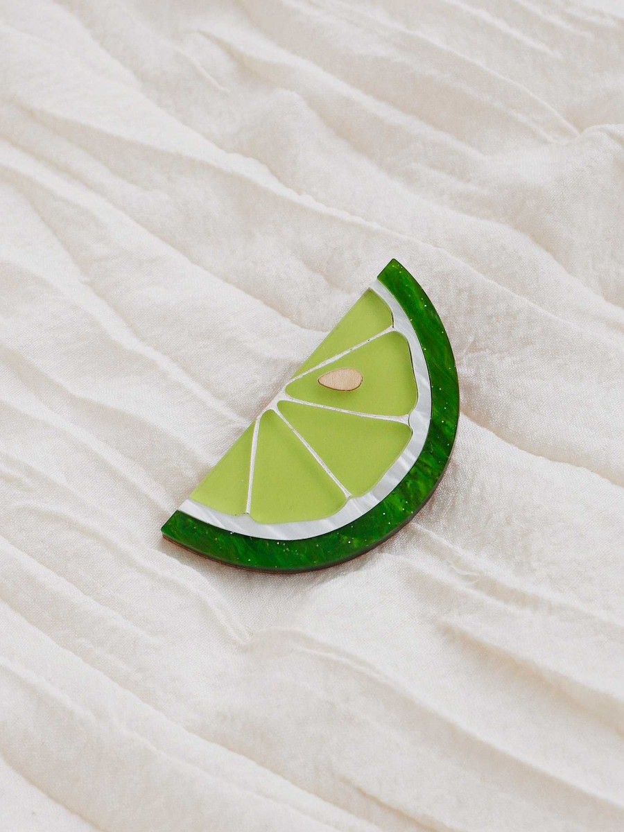 Hair Clips Wolf & Moon | Lime Slice Hair Clip